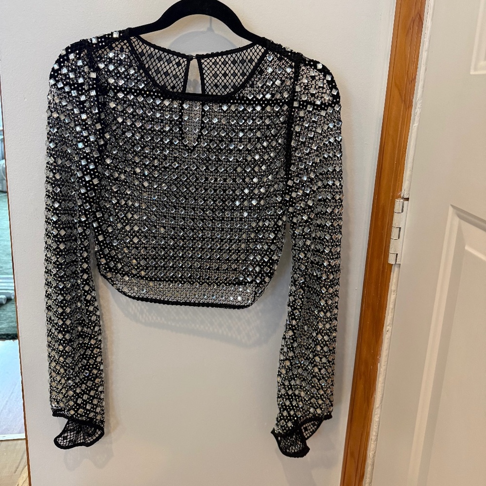 Rave Beaded Crop Top